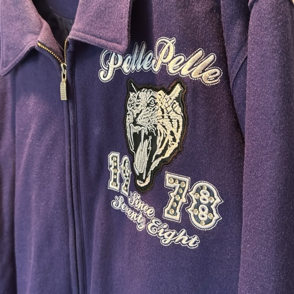 Purple Pelle Pelle Jacket with Embroidered Design EUC 3XL - Picture 6 of 16